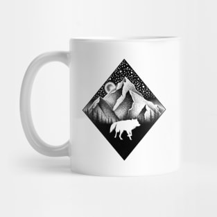 THE LONELY WOLF Mug